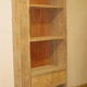 houten boekenkast met 2 laden